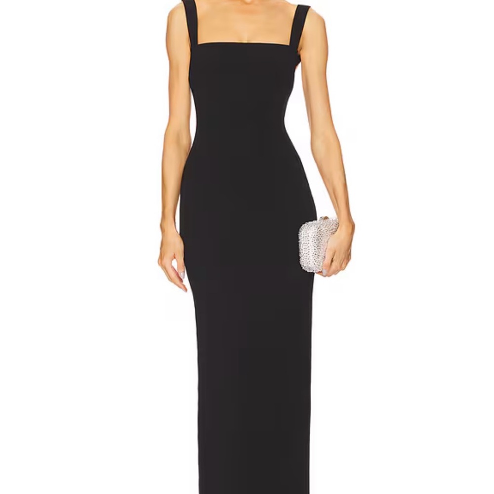 Solace London Black Evening Gown